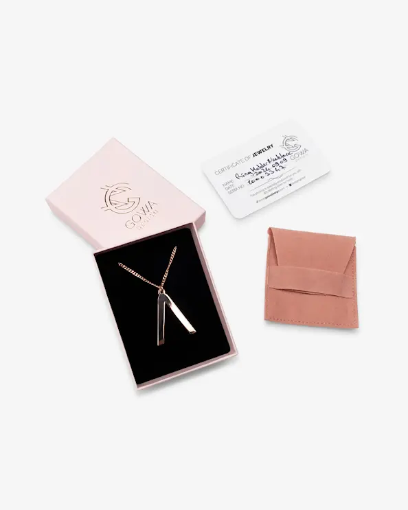 Halsband Ringhållare Lambda Rosé