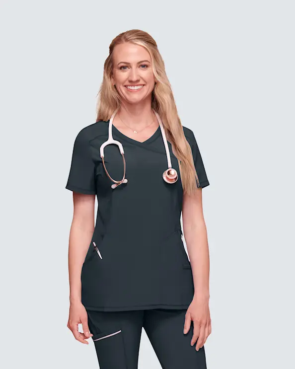Infinity Mock Wrap Top CKE2625A Grafiitti