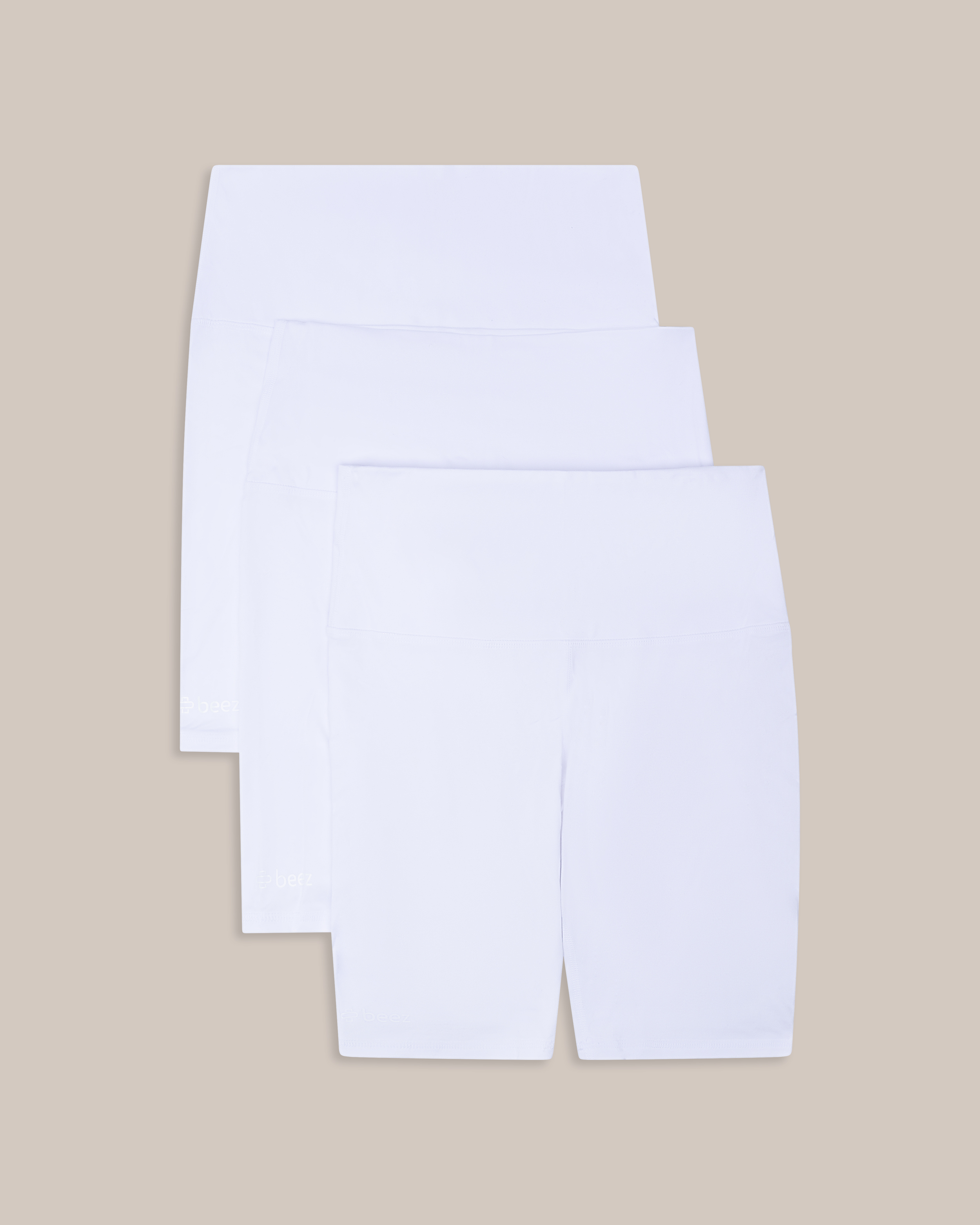 Beez Sykkelshorts Hvit 3-pakning