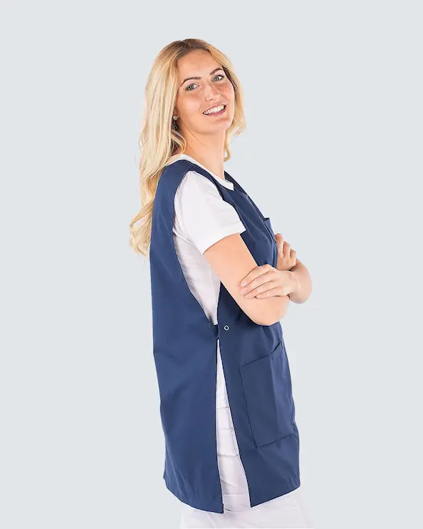 Almedahls Marinblå Västförkläde Unisex