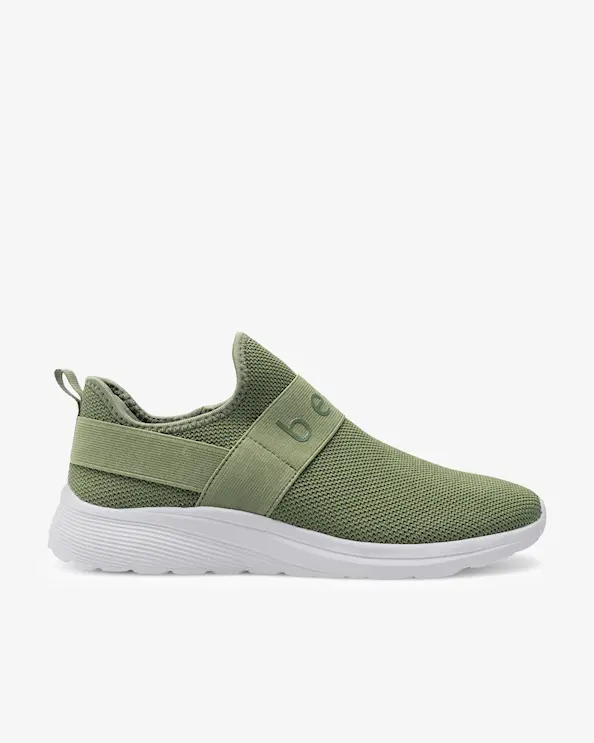 Beez Bliss Slip-on Olive Green Sneakers