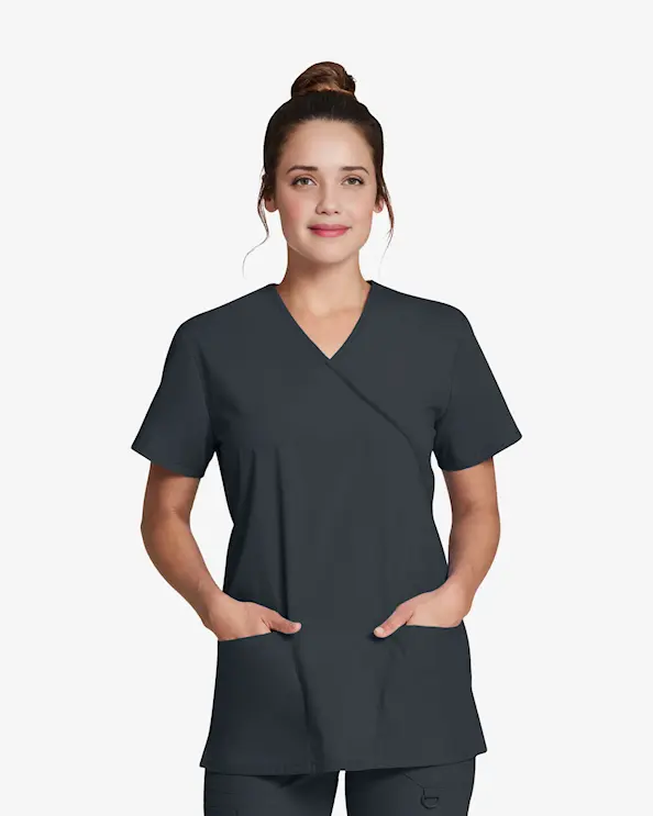 Dickies Signature Mock Wrap Top DKE632 Graphite