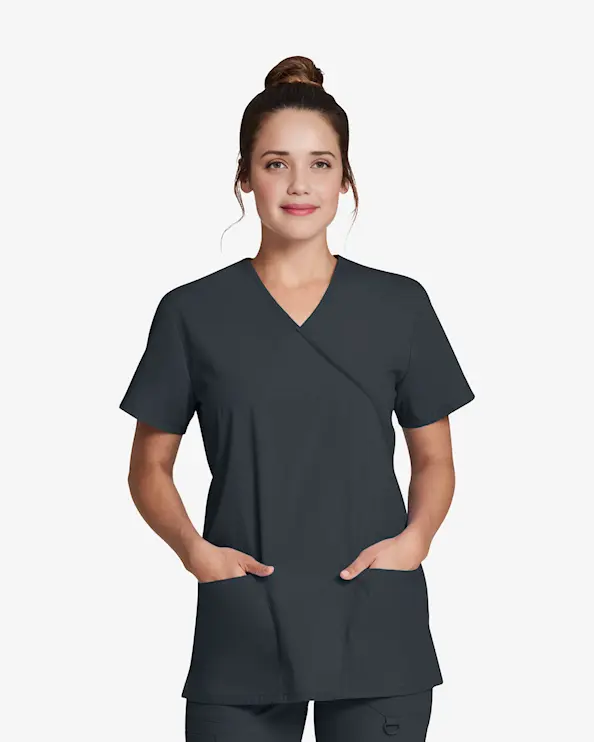Dickies Signature Mock Wrap Top DKE632 Grafitt