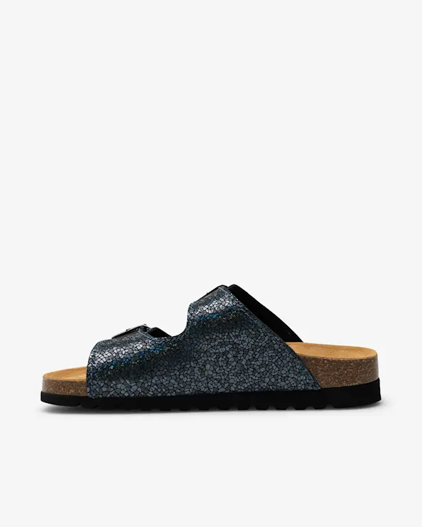 Embla 2736 Airbed Sandal Blå Glitter