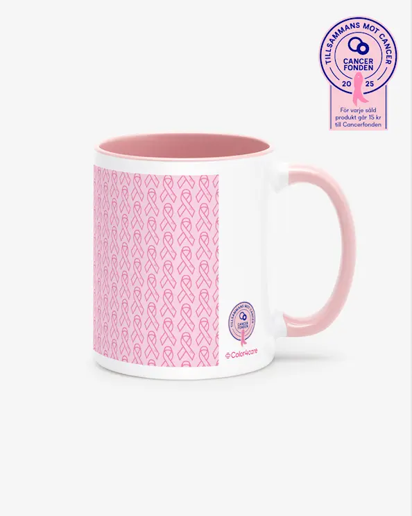 Mugg Rosa bandet Ljusrosa