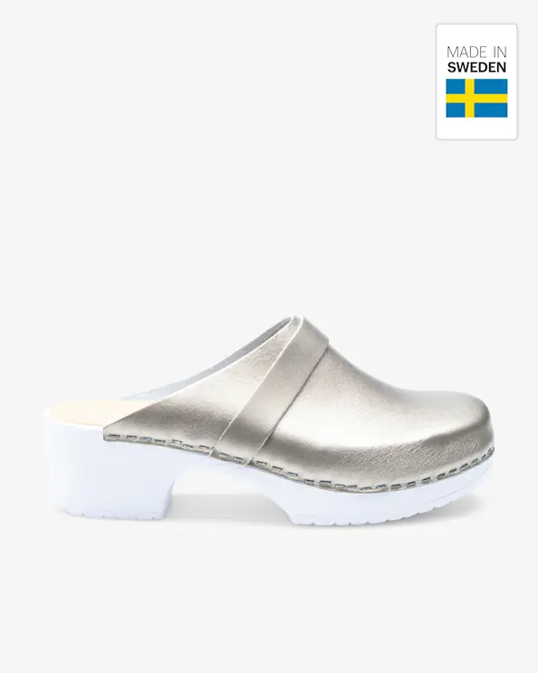 Beez Tradisjonell Champagne Metallic Arbeidssko