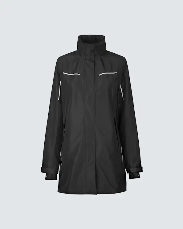 ID Identity Naisten Kuoritakki Zip-n-mix Musta