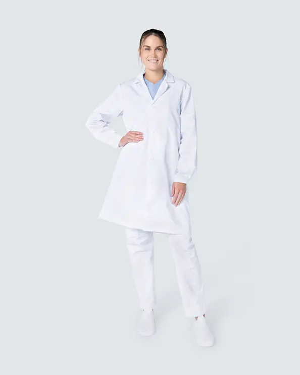 Almedahls hvid Lægekittel Unisex