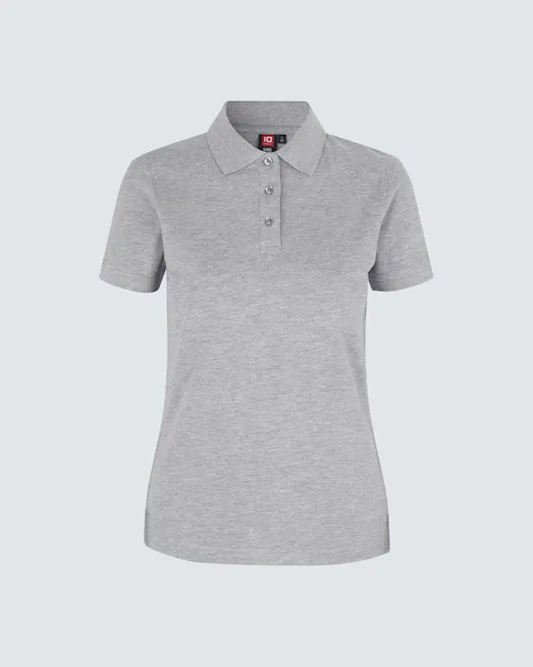 ID Identity Polo Shirt til damer Grey melange