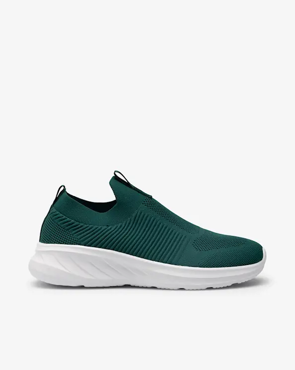 Beez Remedy Slip-on Sneaker Mörkgrön