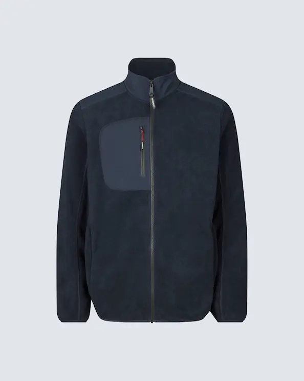 ID Identity Bonded-Fleecejacke Herren Marineblau