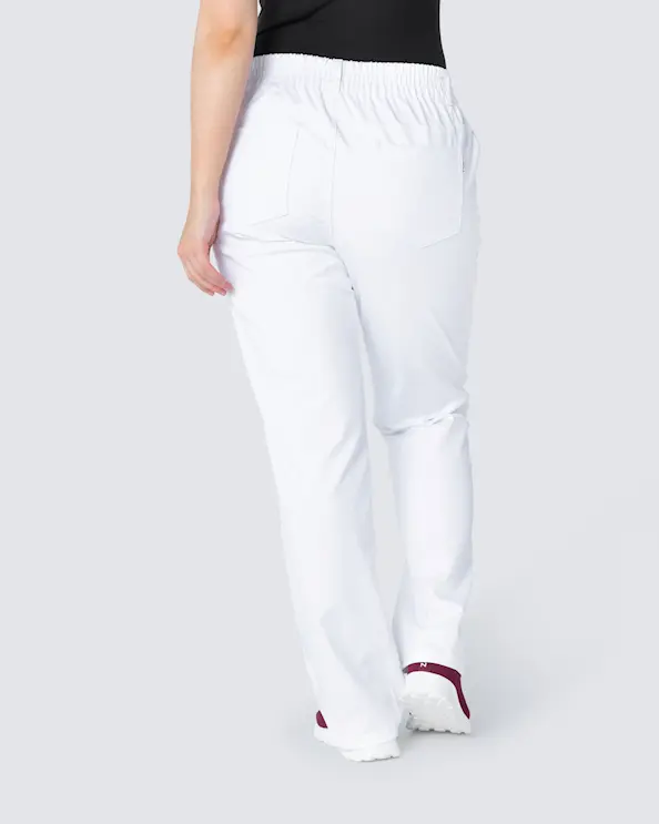 Kentaur Pull-on Hvit Arbeidsbukse Unisex