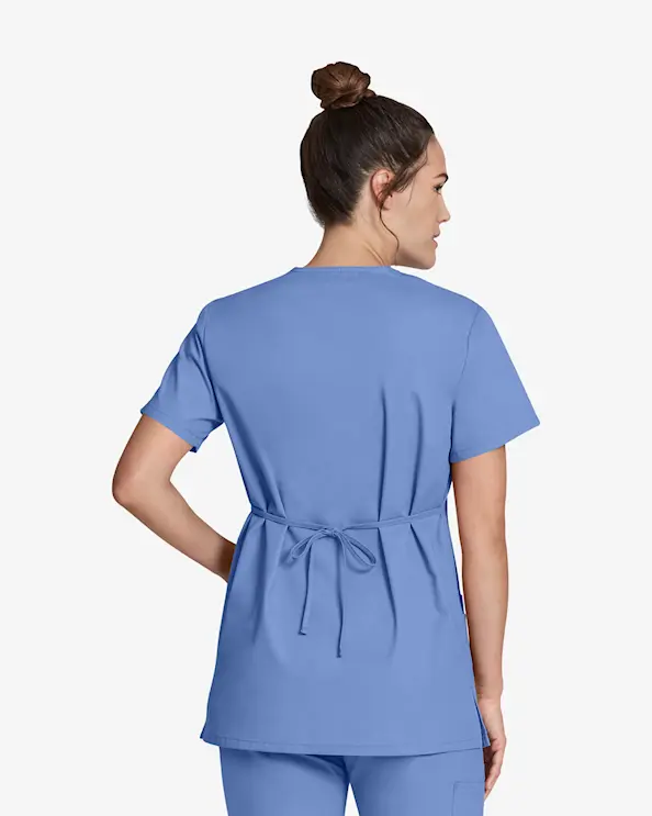 Dickies Signature Mock Wrap Top DKE632 Lyseblå