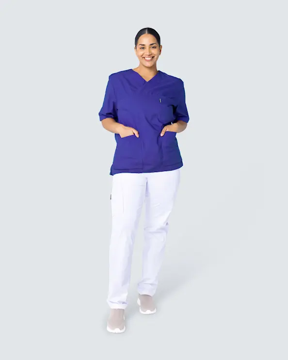 Almedahls Lila V-blus Unisex