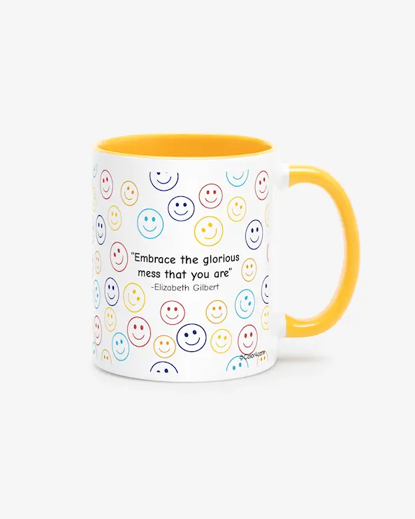 Mugg Confetti smiles Orange