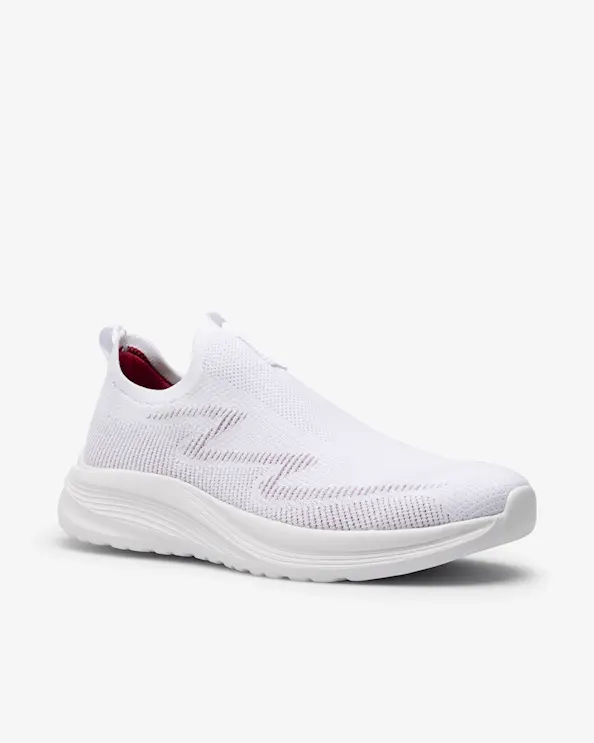 Beez SENSE Slip-on Sneaker Vinröd