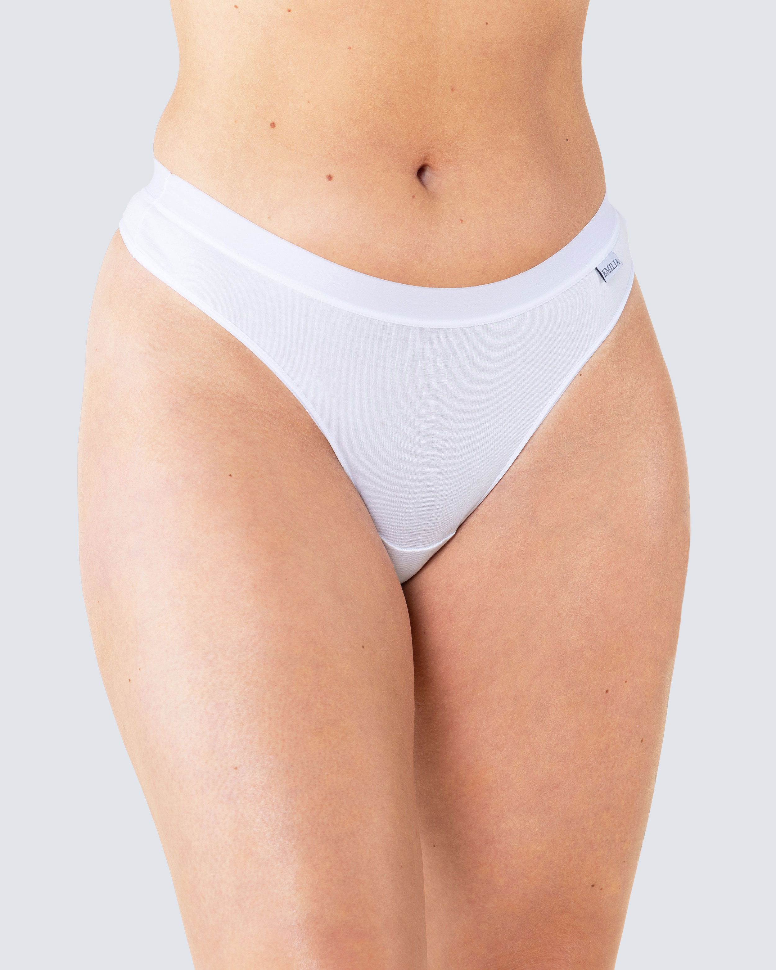 G-strengs-trusse Bambus Hvid