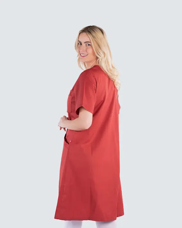 Segers Röd Klänning Tencel
