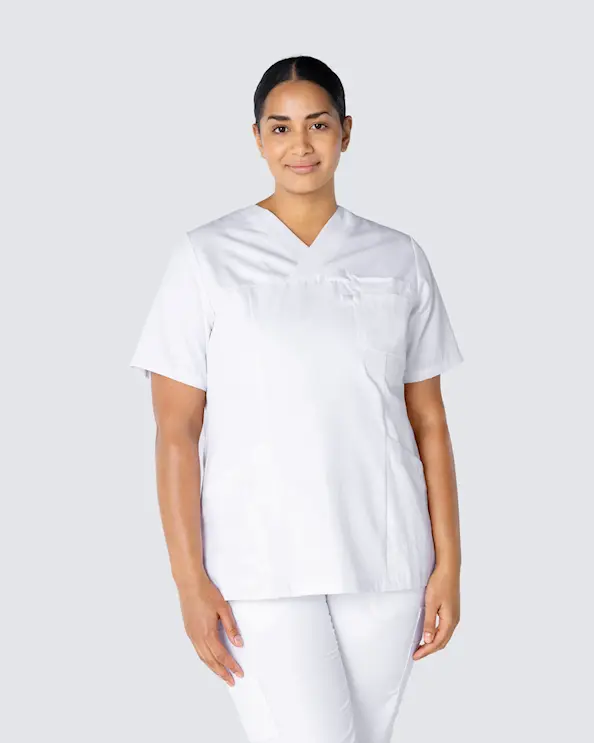 Segers Valkoinen Tunika Tencel Unisex