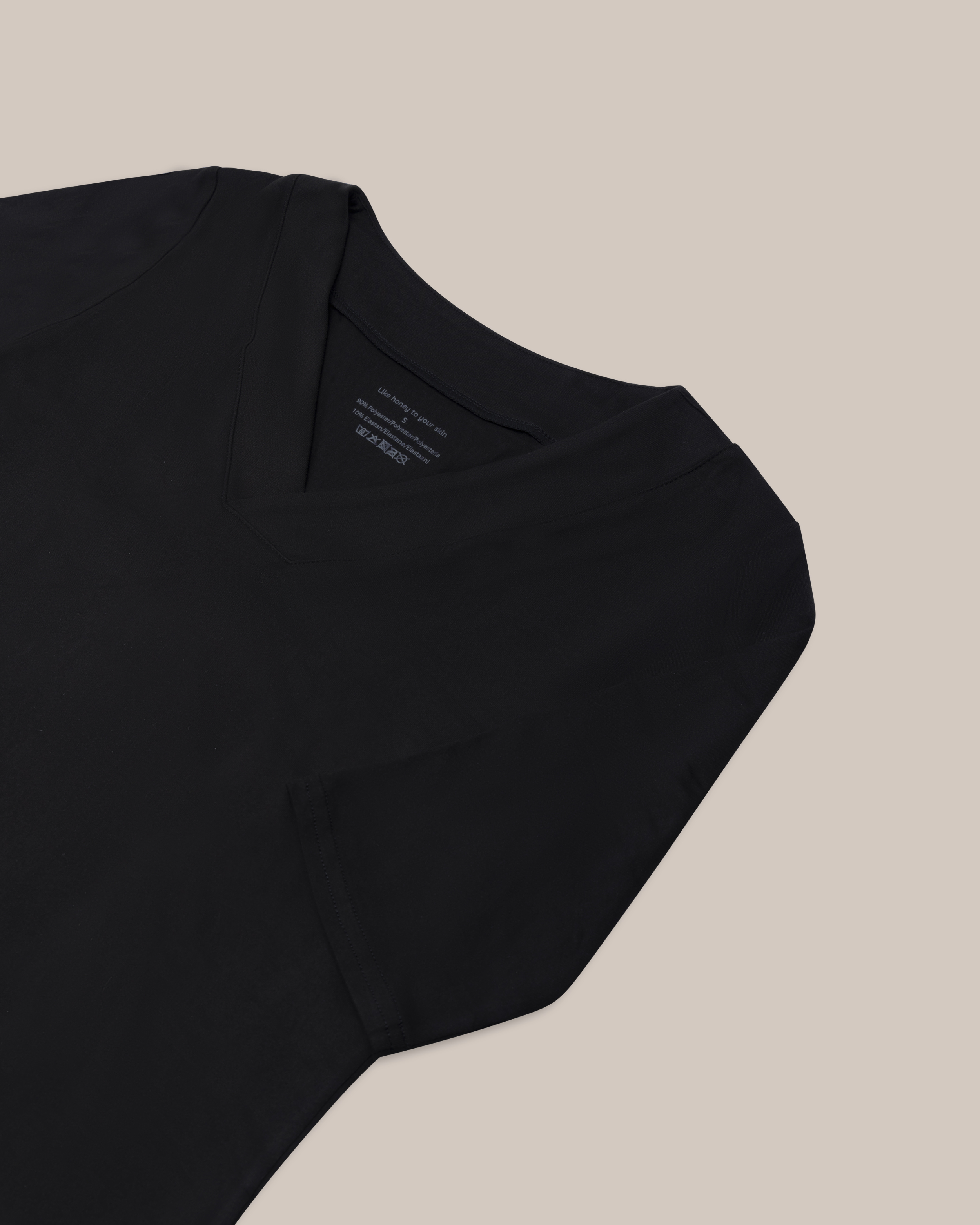 Beez T-skjorte 3/4 erme Svart 3-pakning