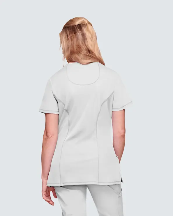 Infinity Mock Wrap Top CKE2625A Valkoinen