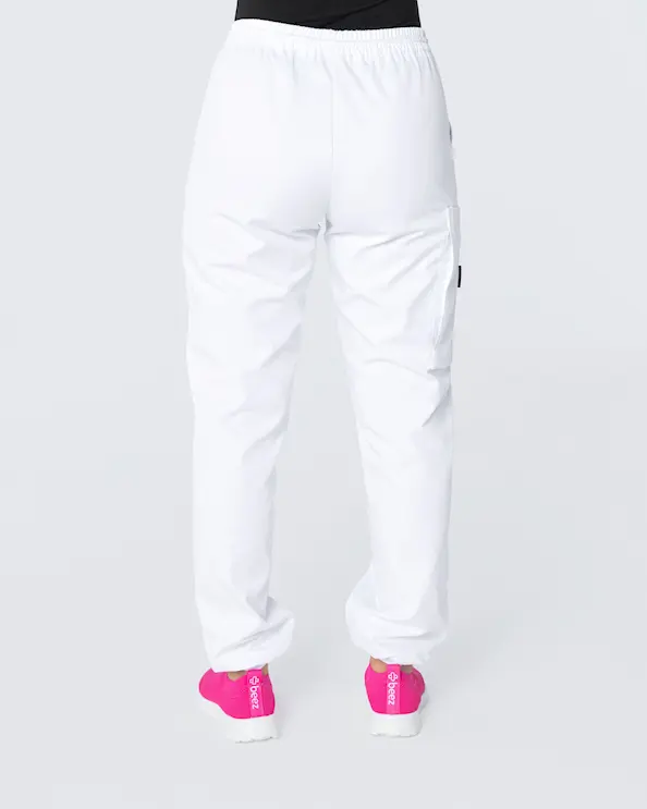 Almedahls Hvid Bukser med Manchet Unisex