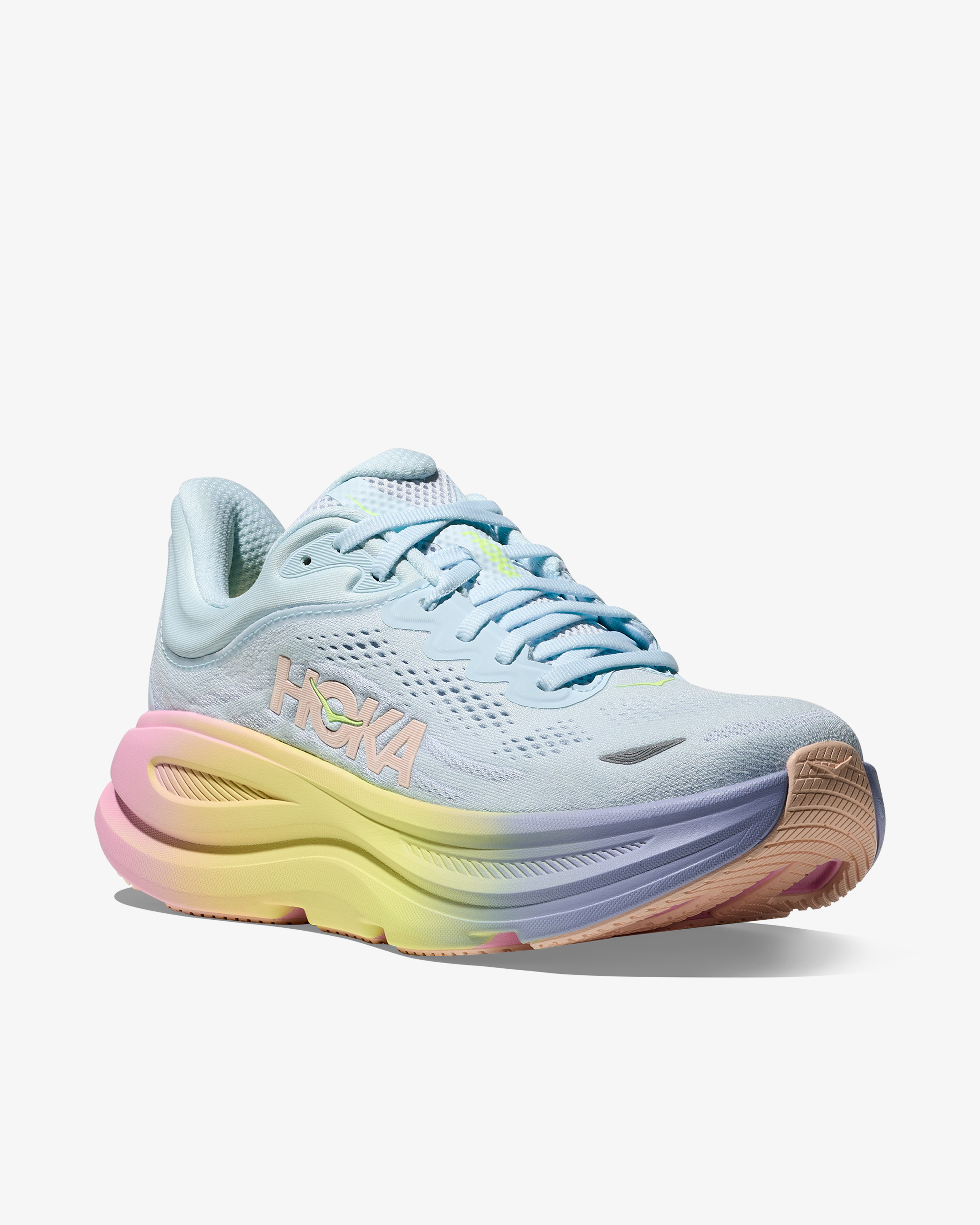 Hoka W Bondi 9 Sneaker Glimmering Blue/Overcast