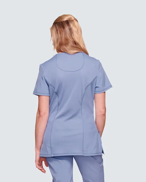Infinity Mock Wrap Top CKE2625A Vaaleansininen