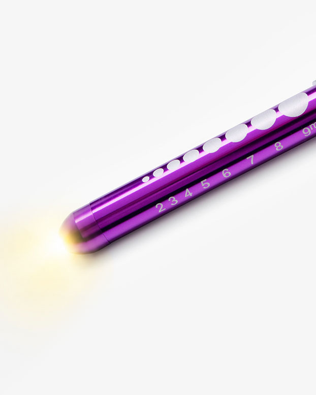 Stiftlampe Gelbem Licht Fuchsie