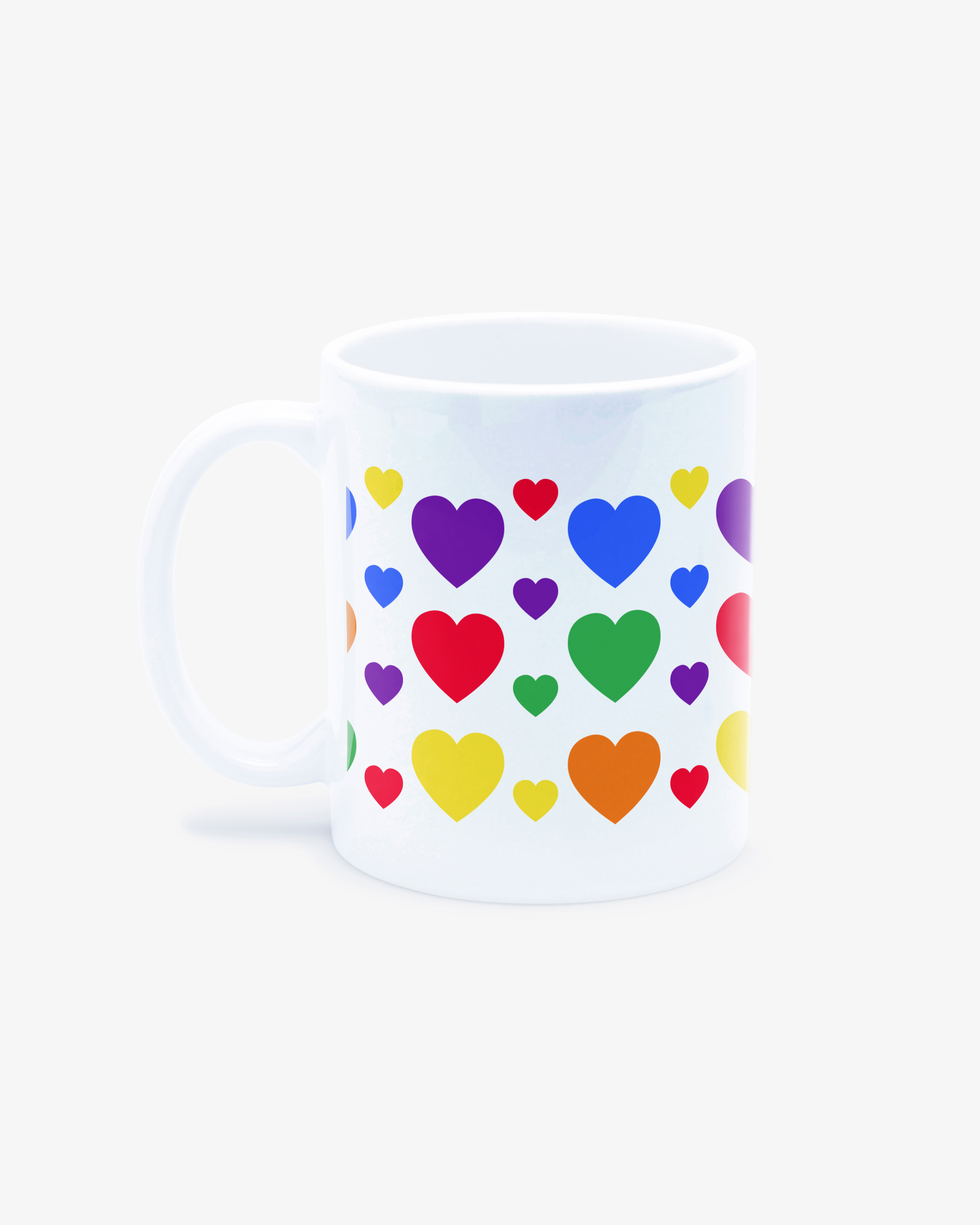 Mugg Pride Hearts Vit