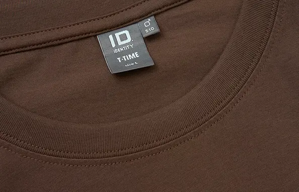 ID Identity T-shirt T-TIME til herrer Brun