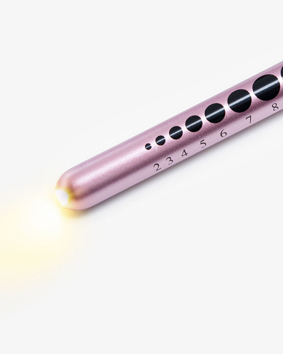 Stiftlampe Gelbem Licht Rosa