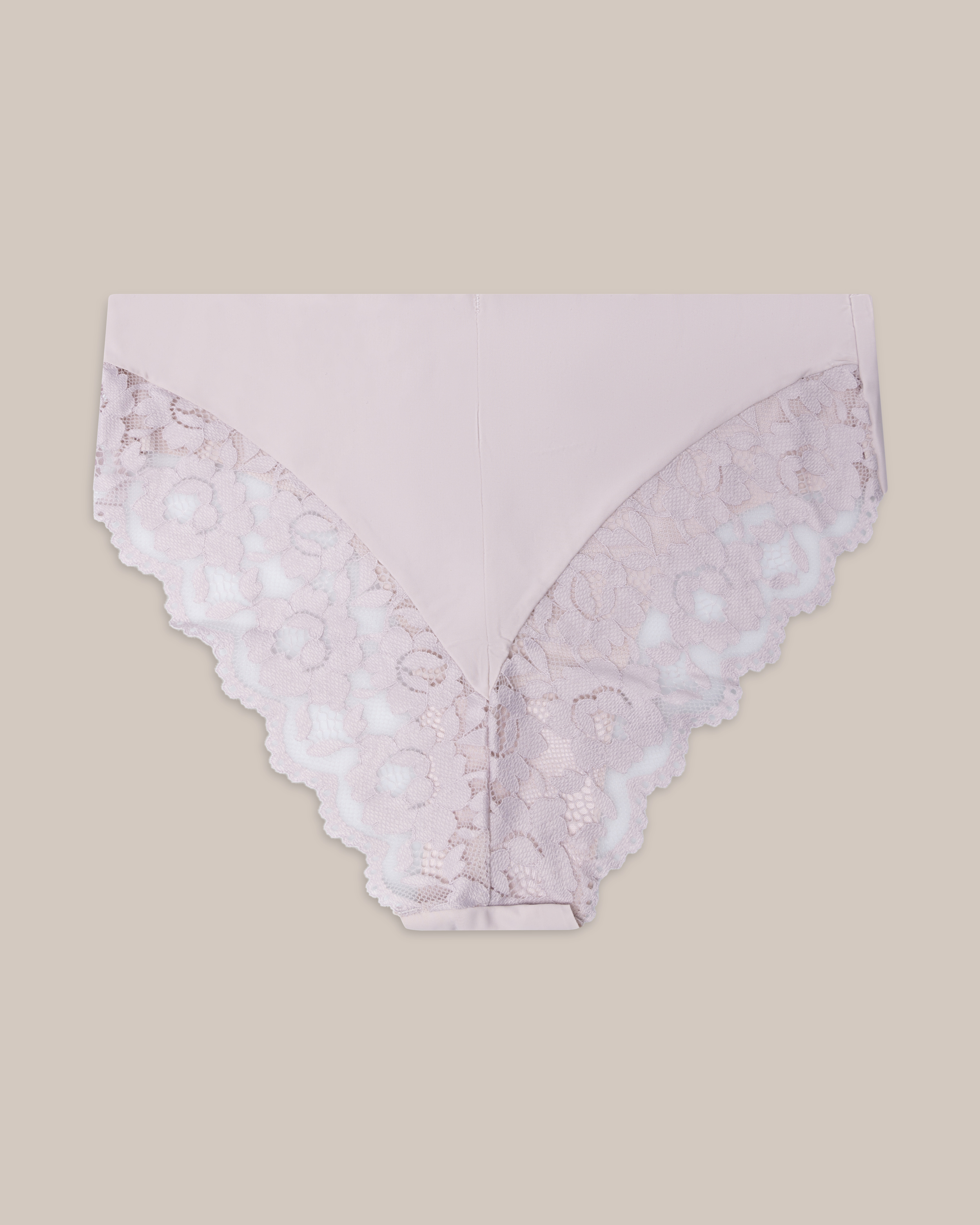 Brazilian trusse Eve med blonder laserskåret Pink