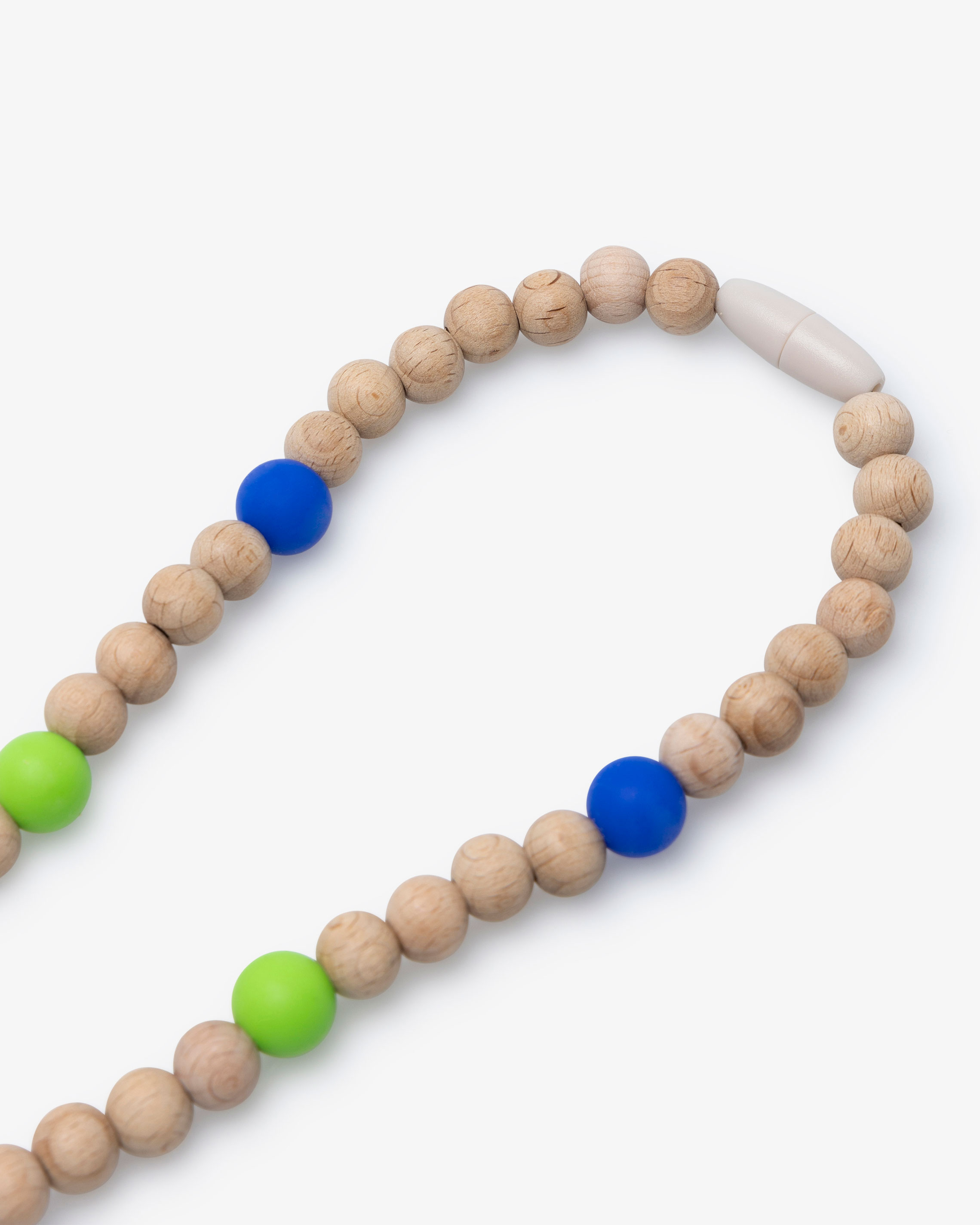 Schlüsselband Bunte Holzperlen
