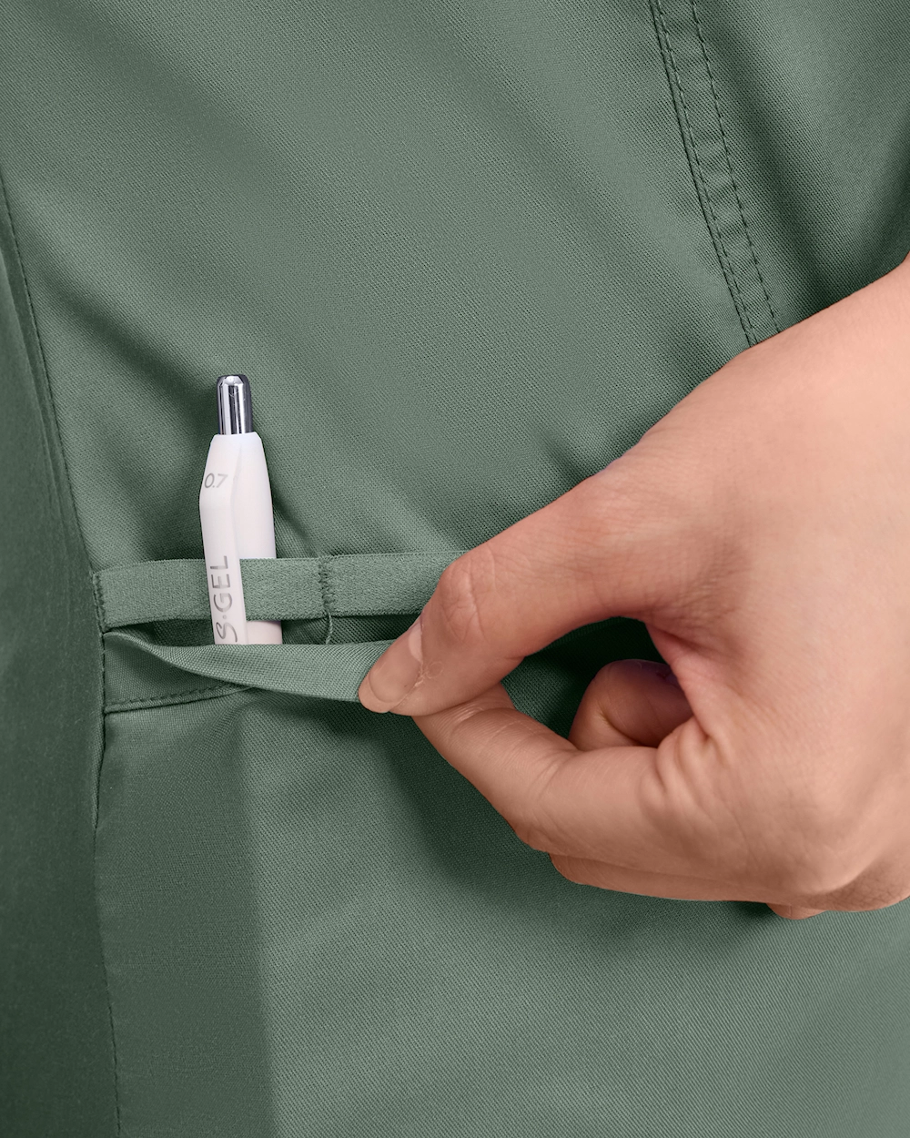 Cherokee Revolution Mock Wrap Top WWE610 Oliivinvihreä