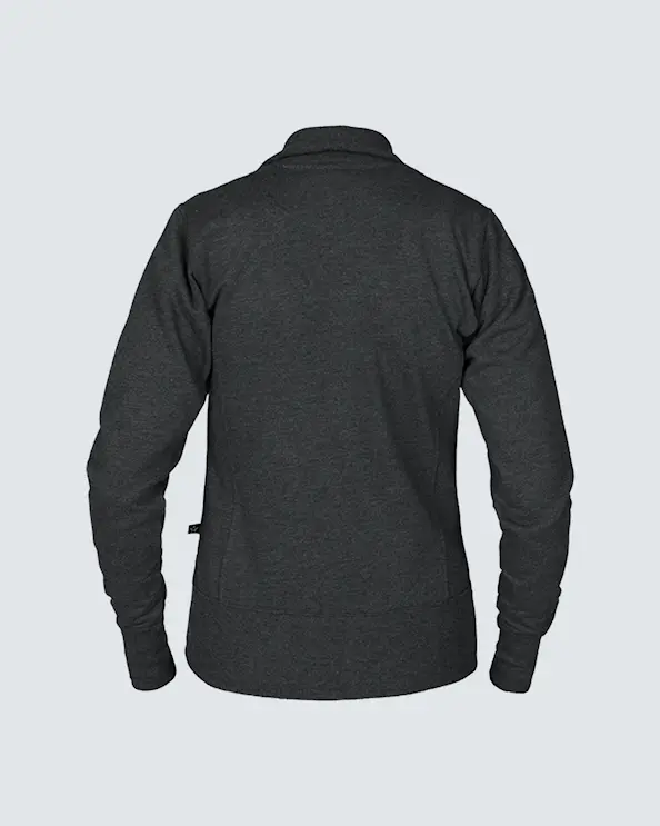 Texstar Sweatshirt med lynlås til kvinder  Graphite