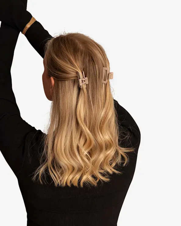 Léonie Hiusklipsi Mini 2-pakkaus Beige
