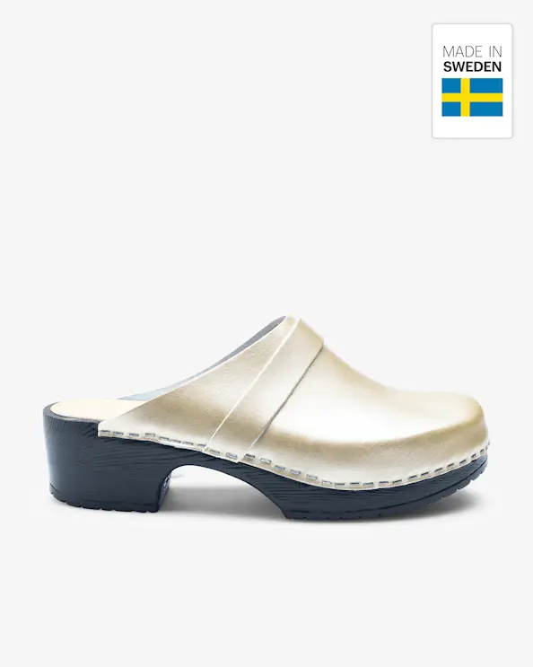 Beez Traditionel Guld/Sort Arbejdssko