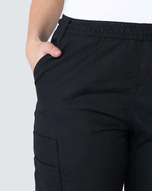 Nytello Rainbow Sorte Bukser med benlommer Unisex