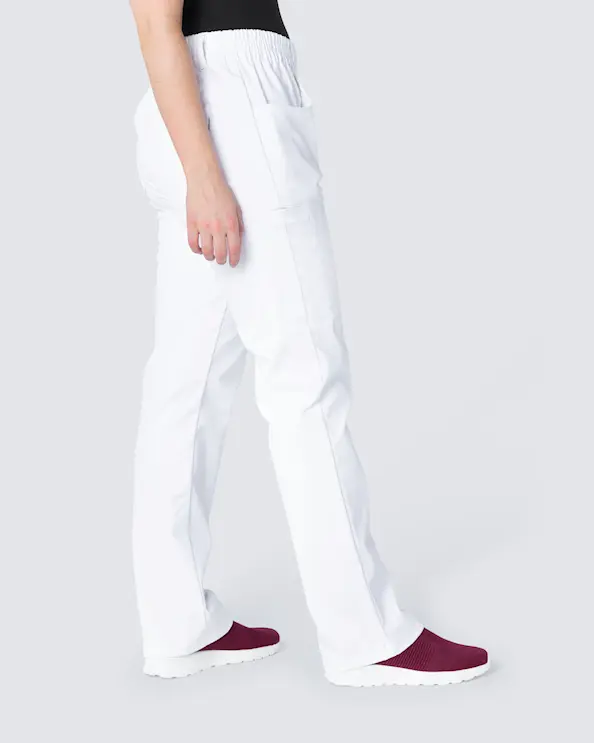 Kentaur Pull-on Hvit Arbeidsbukse Unisex