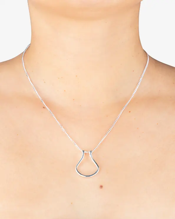 Halsband Ringhållare Loop Silver