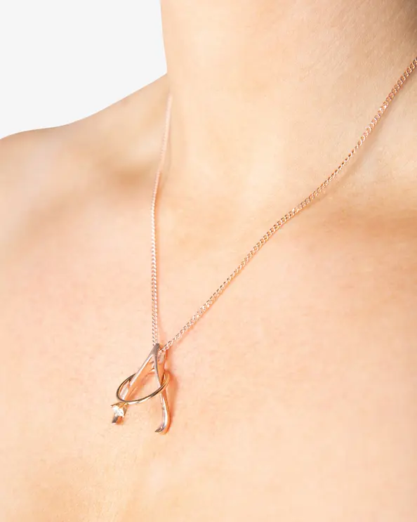 Halsband Ringhållare Rosé
