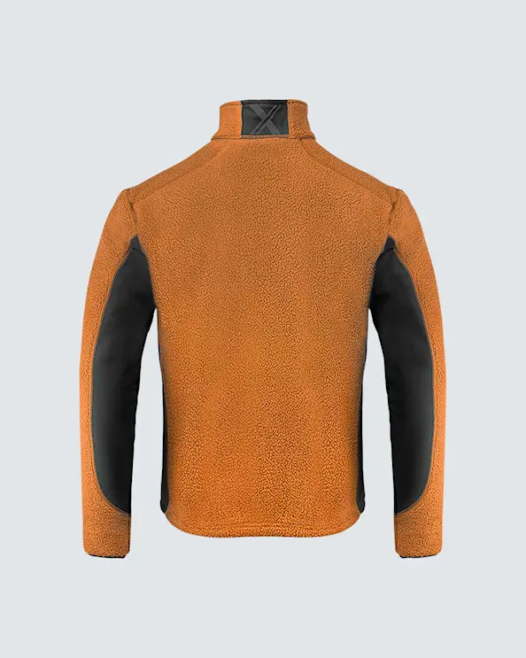 Texstar Pile Fleece Jacka Herr Orange