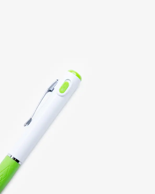 Penn med lampe, Grønn