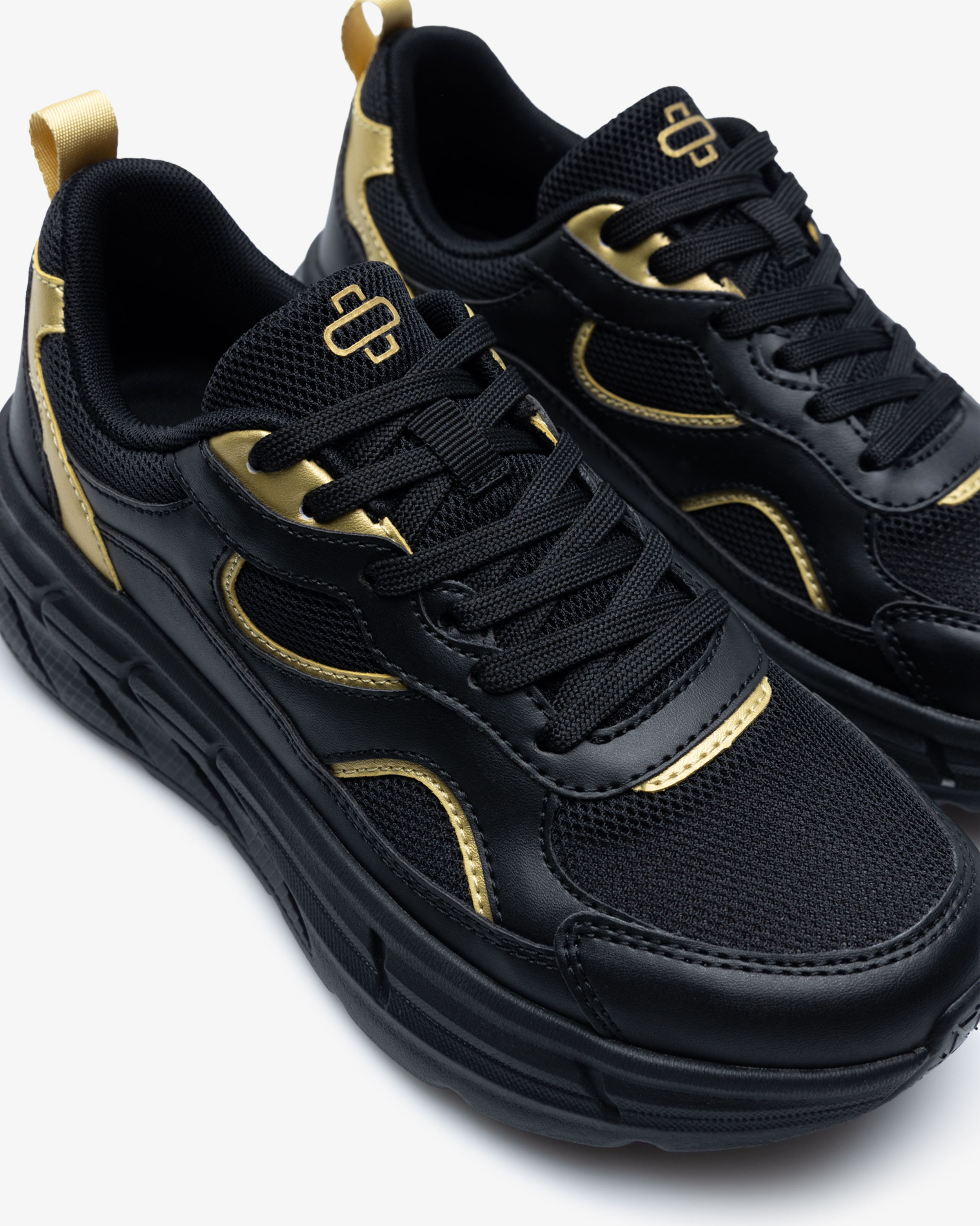 Beez Pulse Sneakers Guld/Sort