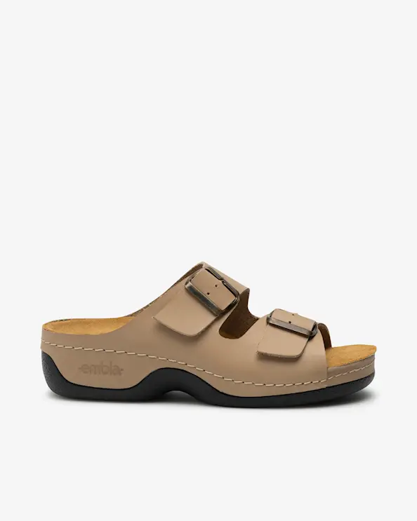 Embla 2514 Damesandal Ergoflex Sandbrun