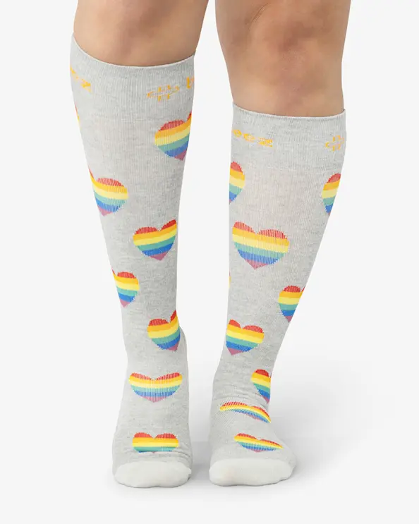 Tukisukat Pride Sydän