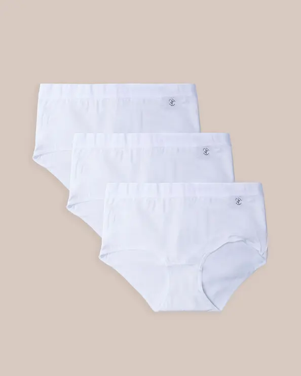 Hipster-Slip Ellen Bambus Weiß 3-Packung
