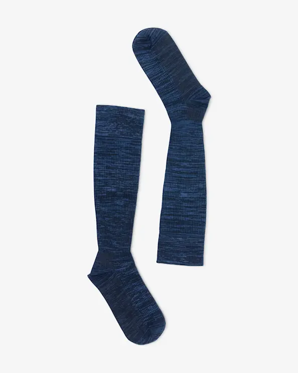 Støttestrømpe Sheila Bambus Marine