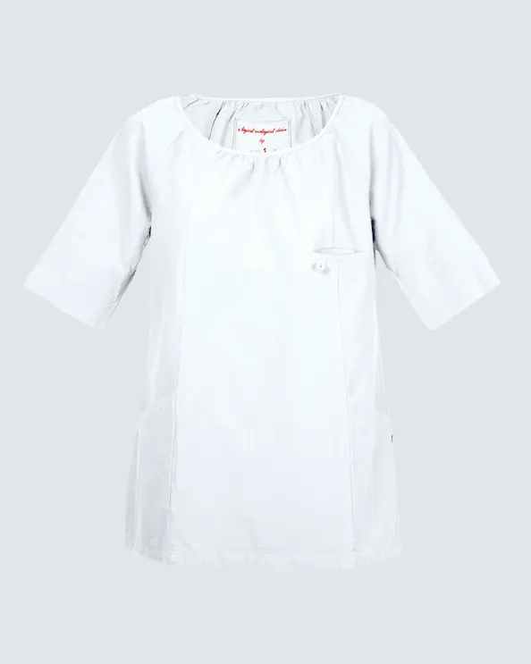 South West Cotton Crincle GOTS Valkoinen Tunika Naiset